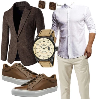 Business Outfits Oversize mit Grau Unkategorisiert Leif Nelson "Perfekt fürs Büro"Look: Oversize