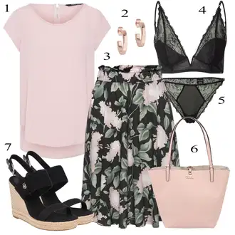 A-kroj Outfit sa Smeđa/Pink/Tamnozelena/Crvena Kratke hlače velike veličine/Tunika/Haljina Veći Broj Buffalo "Biznis outfiti"Look: Preodjeven, Romantičan, Mom, Sveučilišna, A-kroj, Prekrasan, Boja, Prevelik