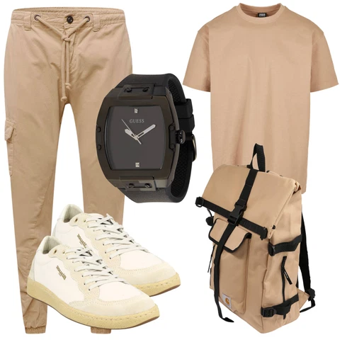 Weite Passform Beige Unkategorisiert/T-Shirt Urban Classics kombinieren