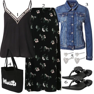 Outfit s Černá Nezařazené AllSaints "Letní vzhled pro módní ženy"