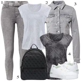 outfit mit Siva Denim Jakna LTB "Poletna oblačila"