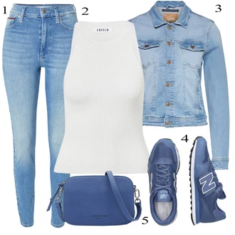 Outfit sa Plava Tenisica New Balance "Ljetni outfiti"