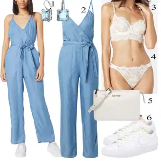 outfit mit HUNKEMÖLLER, Bela Hlačke HUNKEMÖLLER "Priložnostna oblačila"