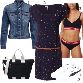 outfit mit Črna Obleka Ragwear "Poletna oblačila"