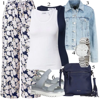 outfit mit Črna Top weekday "poletna obleka"