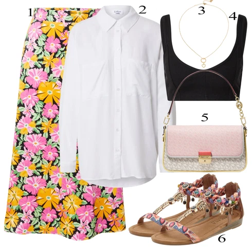 Kombinace Šedá/Bílá/Krémová Tunikové Tričko/Oversize Halenka/Halenka se Stojatým Límcem/Dlouhá Halenka/Slip-on Halenka/Oversize Muselínová Blůza Leger by Lena Gercke