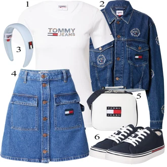 outfit mit Modra Krilo Tommy Jeans "Poletna oblačila"