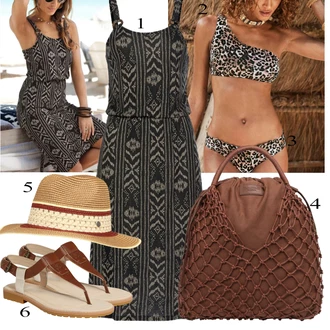 outfit mit Rdeča Torba za čez ramo Marc O'Polo "poletna obleka"