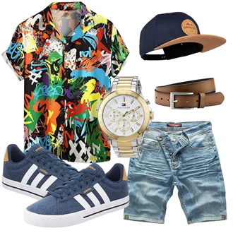 Sommer Outfits Coole mit Schwarz Unkategorisiert Jumping Bird "Summer Outfit"Look: Outdoor, Rad, Uni, Sportlich, Coole, Unisex