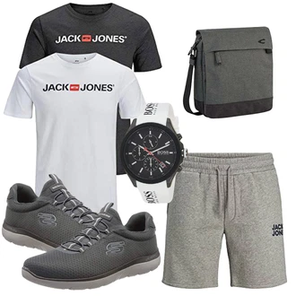 Sommer Outfits mit Weiß/Grau Unkategorisiert Jack & Jones "Summer Outfit"