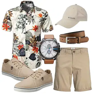 Outfit mit Grau/Beige Unkategorisiert Columbia "Summer Outfit"