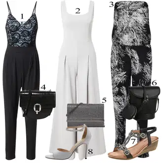 outfit mit Črna Kombinezon "poletna obleka"