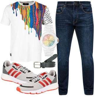 Sommer Outfits mit Schwarz Jeans S.Oliver "Alltagsoutfit"