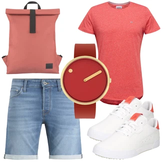 Outfit mit Rosa/Pastell Unkategorisiert Tommy Jeans, Rosa Accessoire/Tasche Johnny Urban "Alltagsoutfit"