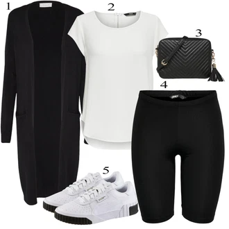 Casual outfits Zima mit Črna Pletene velika velikost Vila "Priložnostna oblačila"