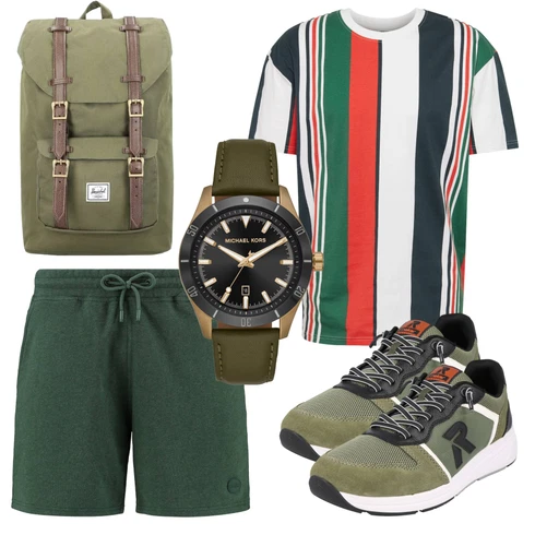 DunkelGrün/Grün Sweatshorts/Leinen-short/Bermuda/Musselin Shorts/Kurze Hose Shiwi kombinieren