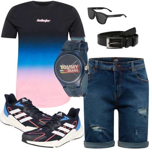 DunkelBlau/Blau Bermuda/Jeans Short/Kurze Hose/Unkategorisiert denim project kombinieren