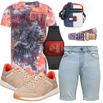 Outfit mit Sneaker Low rieker evolution "Auffälliger Sommer Look"