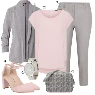 Outfity pro práci S křivkami s Růžová Halenka Móda Pro Plnoštíhlou/Tunika/Tričko & Top Móda Pro Plnoštíhlé Only "Outfit na léto"