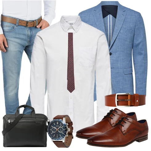 Grau/Weiß/Creme Business Hemd/BusinessHemd/Musselin Hemd/Bügelfreies Hemd/Casual Hemd/Hemdbluse Only & Sons kombinieren