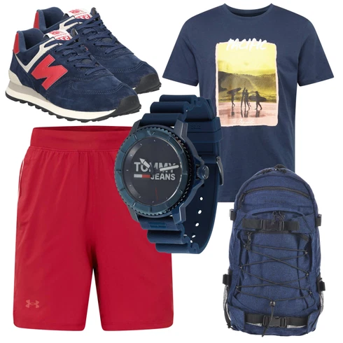 Blau Rucksack/Accessoire Forvert kombinieren