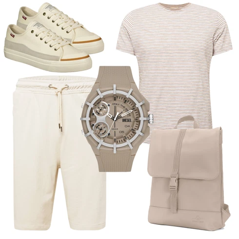 Beige/Khaki/Weiß/Braun T-Shirt & Top/Ringelshirt IMPERIAL kombinieren