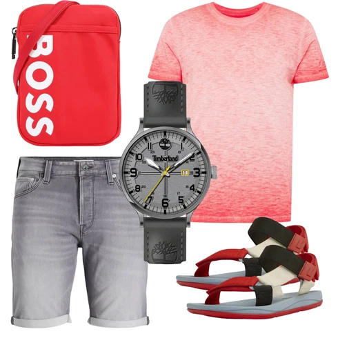 Rosa Casual T-Shirt kombinieren