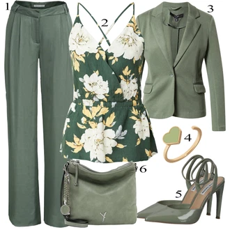 Outfity pro práci Sexy s Tmavě zelená/Zelená Top Se Špagetovými Ramínky/Top Na Party/Halenka Bez Rukávů Vila "Outfit na léto"Look: Příliš oblečený, Babydoll, Styl, Sexy, Extravagantní