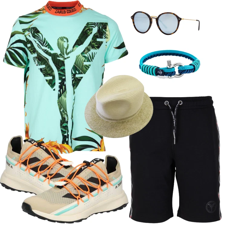 Florales Alltagsoutfit