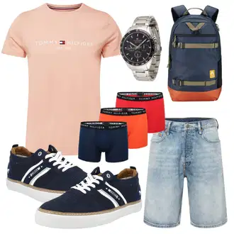 Outfit mit Schwarz Unterhose Tommy Hilfiger Underwear "Freizeit Outfit"