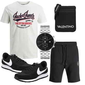 Romantisch Outfit mit Grün/Schwarz/Creme/Rot Umhängetasche/Mannstasche/Gürteltasche/Kleine Tasche/Schultertasche/Hüfttasche valentino "Freizeit Outfit"Look: Indoor, Italienische, Premium, Romantisch, Techno, Vintage