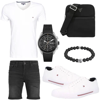 Sommer Outfits Große Größen mit Große Größe/Top Tommy Hilfiger "Freizeit Outfit"