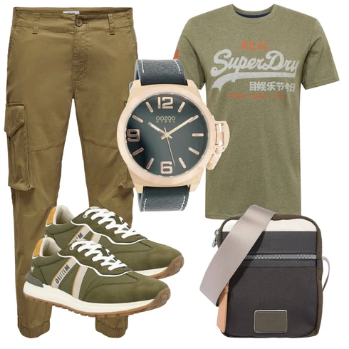 Grün Top Superdry kombinieren