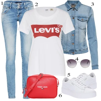 Dlouhé Outfit s Černá/Fialová/Bílá/Hnědá/Oranžová/Růžová Džíny s Dírou/Zkrácené Džíny/Motorkářské Džíny/Kožená bunda/Push up Džín/Džíny s Nízkým Sedem/Džín s Nízkým Pasem/Džíny s Rozparkem/Kotníková Bota LTB "Outfit na léto"