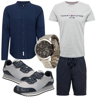 Outfit mit Schwarz Short Große Größe Only & Sons "Freizeit Outfit"