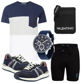 Romantisch Outfit mit Grün/Schwarz/Creme/Rot Umhängetasche/Mannstasche/Gürteltasche/Kleine Tasche/Schultertasche/Hüfttasche valentino "Freizeit Outfit"Look: Indoor, Italienische, Premium, Romantisch, Techno, Vintage