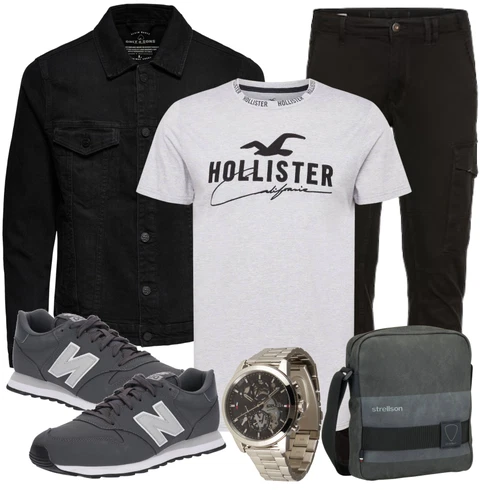 7/8-lang Schwarz/Khaki/Dunkelgrau CargoHose/FunktionsHose/Zip Off Hose/Cargo-JoggingHose/TrekkingHose/WinterHose Jack & Jones kombinieren