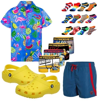 Outfit mit Gelb/Grün Unkategorisiert Crocs "Funny Beach Outfit"