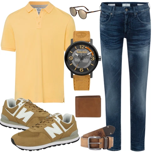 Braun/Beige Sonnenbrille/Brille le specs kombinieren
