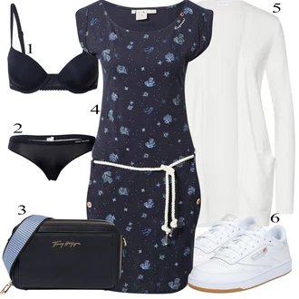 outfit mit Obleka velike velikosti Ragwear "poletna obleka"