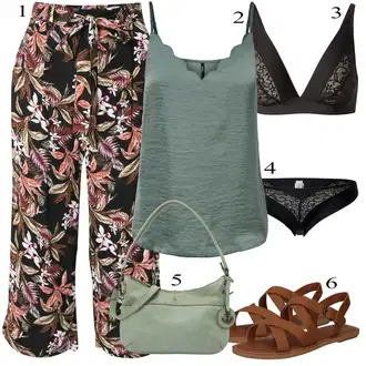 Outfit sa Bež/Smeđa Ribarska sandala/Pletena Sandala/Sandala s Remenčićem/Rimska sandala TOMS "Ljetni outfiti"