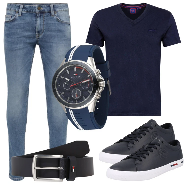 Neutraler Alltagslook