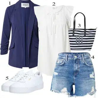 Streetwear Outfit s Bílá/Krémová Nízká Teniska/Letní Tenisky/Úzká Teniska/Skate Bota/Teniska na platformě/Kožené Tenisky Puma "Letní vzhled pro módní ženy"Look: Unisex, Streetwear, Estetika