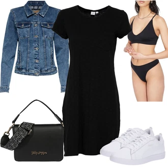 Outfity pro léto Len s Černá Kalhotky Leger by Lena Gercke "Letní Outfit"