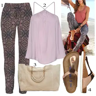 outfit mit Birkenstock "poletna obleka"