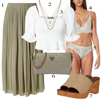 outfit mit Zelena Krilo S.Oliver Black Label "poletna obleka"