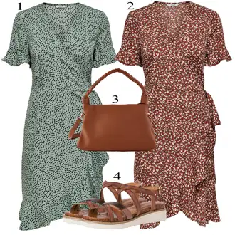 Kombinacije za zabavu sa Zeleno/Tamnozelena Haljina Veći Broj/Tunika Only, Smeđa/Ljubičasta Haljina Veći Broj/Tunika Only "Ljetni outfiti"