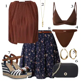 Outfit s Khaki/Bé?ová/Tmav? hn?dá/?ervená/Vínová/Oran?ová Brazilské Kalhotky/Slip S Nízkým Pasem/Tanga/Formující Kalhotky/Kalhotky Calvin Klein underwear "Outfit na léto"