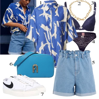 Outfity pro léto Chytrý příležitostný Svatba s Bílá/Černá Vintage teniska/Kožené tenisky/Nízká Teniska/Skate Bota/Úzká teniska Nike Sportswear "Módní letní vzhled"Look: Estetika, Bad Taste, Klasické, Hip Hop, Krásný, Chytrý příležitostný, Sportovní, Bar, Koncert, Škola, Svatba