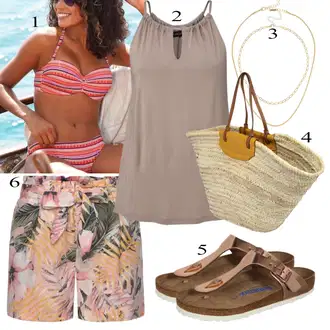 outfit mit Birkenstock "poletna obleka"